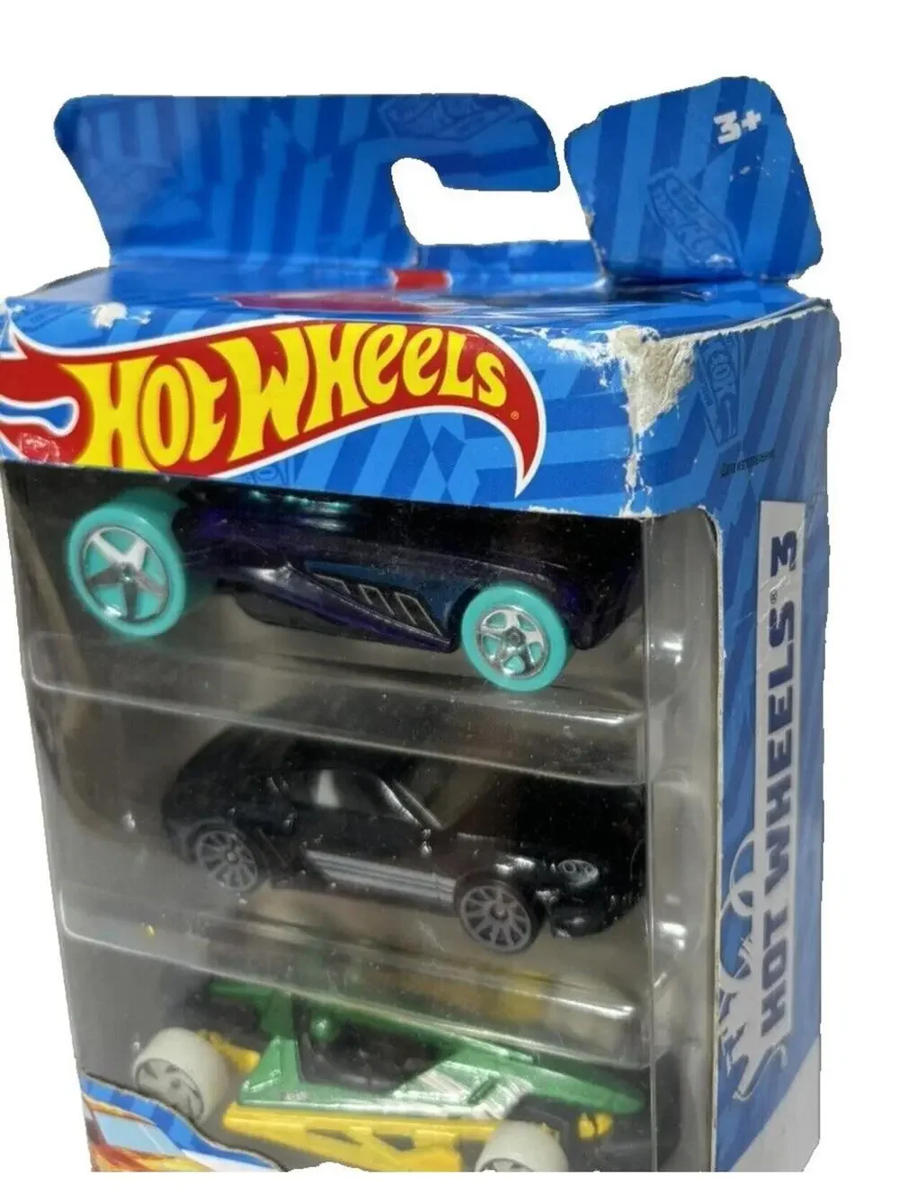 2022 Hot Wheels Main Line 3-Pack 1/64 Scale Diecast Cars Assortment * Box Defect